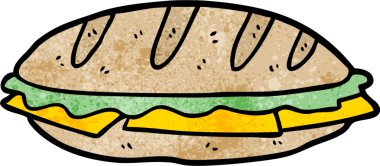 Bir insan tarafından çizilmiş satranç sandviçi.