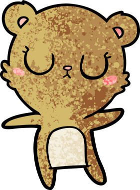 Bir insan tarafından çizilmiş bir çizgi film karakteri.