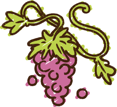 Üzüm Asması Tebeşiri Bir insan tarafından çizilmiş