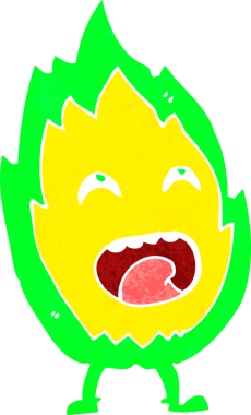 bir insan tarafından çizilmiş çizgi film karakteri