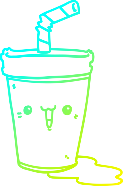 Soğuk gradyan çizgisi bir insan tarafından çizilmiş bir karikatür.