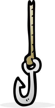 Bir insan tarafından çizilmiş karikatür kancası