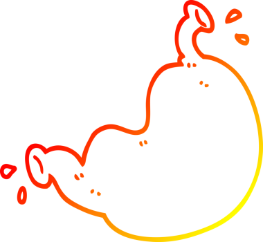 Bir insan tarafından çizilmiş karikatür insan organı.