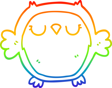 bir insan tarafından çizilmiş bir baykuşun çizimi.