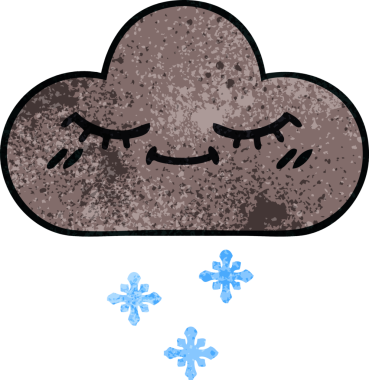 Bir insan tarafından çizilmiş fırtına kar bulutunun retro grunge dokusu