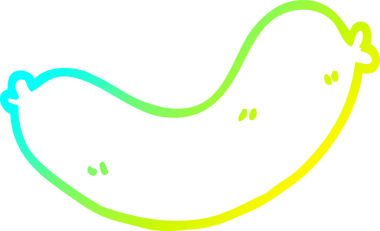 Bir insan tarafından çizilmiş bir çizgi filmin soğuk gradyan çizimi.