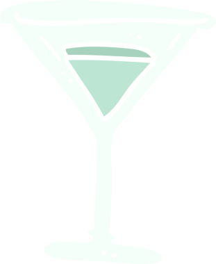 Bir insan tarafından çizilmiş karalama martinisi.