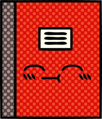 Bir insan tarafından çizilmiş çizgi roman tarzı bir defter.