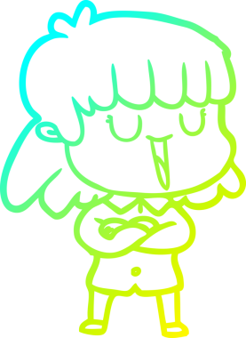 Bir insan tarafından çizilmiş bir karikatür kadın çizimi.