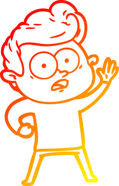 İnsan tarafından çizilmiş bir çizgi film karakteri.