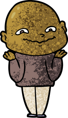 Bir insan tarafından çizilmiş ürkütücü bir çizgi film.