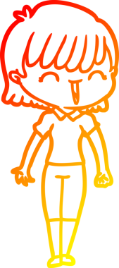 Bir insan tarafından çizilmiş bir karikatür kadın çizimi