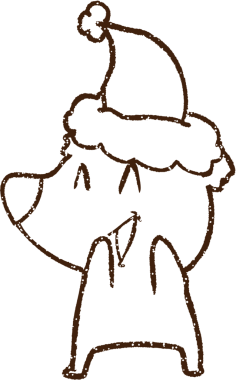 Bir insan tarafından çizilen Kutup Ayısı Kömürü