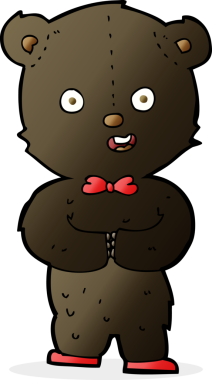 Bir insan tarafından çizilmiş oyuncak ayı.