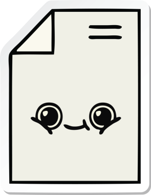 Bir insan tarafından çizilmiş şirin bir kağıt parçası.