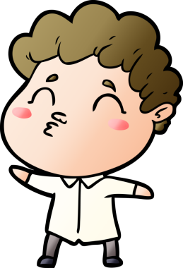 Çizgi film adamı somurtuyor Bir insan tarafından çizilmiş