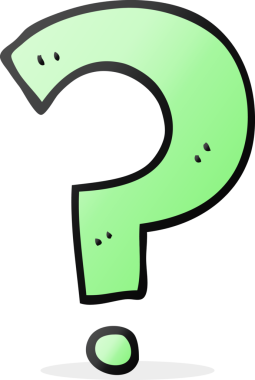 Bir insan tarafından çizilmiş serbest çizim soru işareti