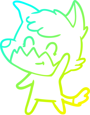 Bir insan tarafından çizilmiş soğuk hava çizgisi.