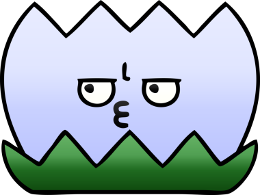 Bir insan tarafından çizilmiş bir nilüfer çiçeğinin gölgeli karikatürü.