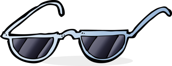 bir insan tarafından çizilmiş güneş gözlüğü.