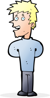 Bir insan tarafından çizilmiş mutlu bir adam.