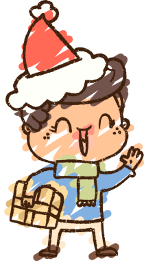 Bir insan tarafından çizilen Noel Adam Tebeşiri