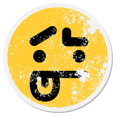 bir insan tarafından çizilmiş belirsiz bir yüz çemberi.