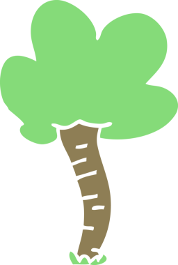 Bir insan tarafından çizilmiş karalama ağacı.