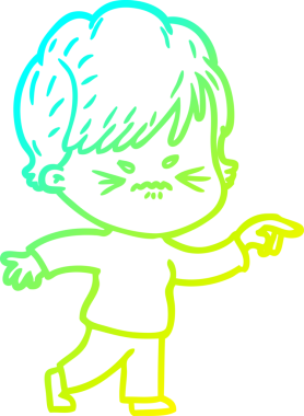 Bir insan tarafından çizilmiş karikatür çizimi.