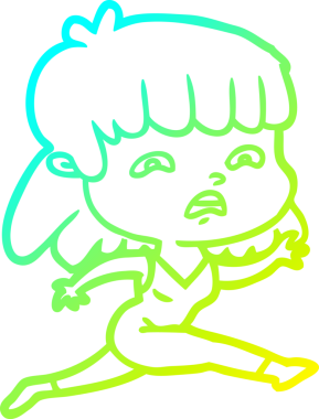 Bir insan tarafından çizilmiş endişeli bir karikatür çizimi.