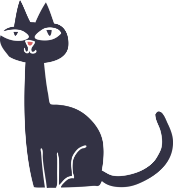 bir insan tarafından çizilmiş karalama kedisi