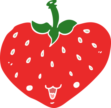 Bir insan tarafından çizilmiş düz renkli karikatür.