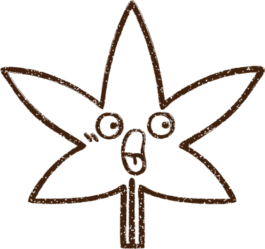 Bir insan tarafından çizilmiş Kenevir Yaprağı Kömür Çizimi