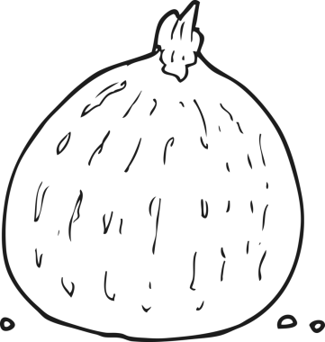 Bir insan tarafından çizilmiş kabak resmi.