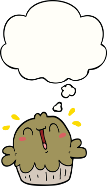 Bir insan tarafından çizilmiş düşünce baloncuklu şirin çizgi film turtası.