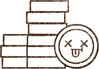 Bir insan tarafından çizilen Para Yığını Kömür Çizimi