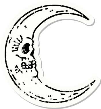 Bir insan tarafından çizilmiş bir kafatası ayının geleneksel stiliyle depresif bir dövme.