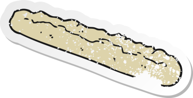 Bir insan tarafından çizilmiş bir karikatürün gerilimli yapıştırması.