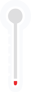 Bir insan tarafından çizilmiş cam termometrenin düz renk retro karikatürü