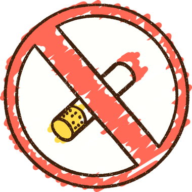 Bir insan tarafından çizilen Sigara İçilen Tebeşir Yok