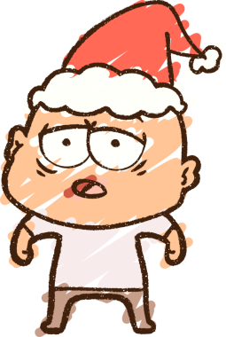 Bir insan tarafından çizilen Noel Adam Tebeşiri