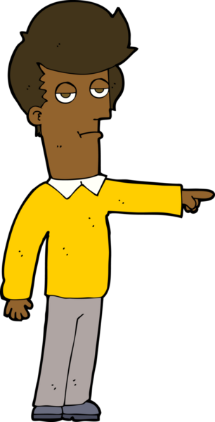 Bir insan tarafından çizilmiş çizgi filmdeki adam.