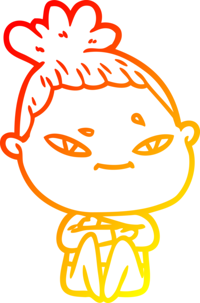 Bir insan tarafından çizilmiş bir karikatür kadın çizimi