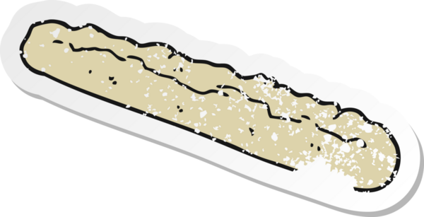 Bir insan tarafından çizilmiş bir karikatürün gerilimli yapıştırması.