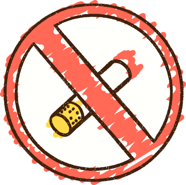 Bir insan tarafından çizilen Sigara İçilen Tebeşir Yok