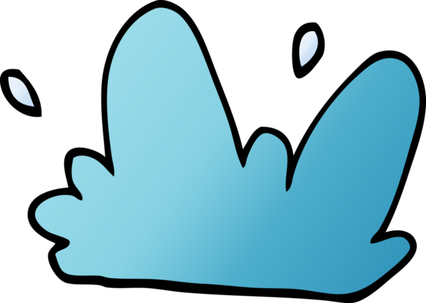 bir insan tarafından çizilmiş karikatür su sıçraması