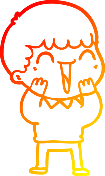 Bir insan tarafından çizilmiş mutlu bir adamın çizgi çizimi.