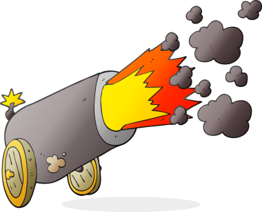 Bir insan tarafından çizilen serbest çizim büyük top atışı