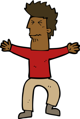 Çizgi film bir insan tarafından çizilen adamı strese sokuyor.