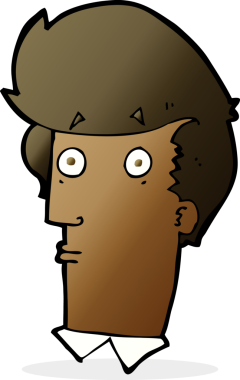 bir insan tarafından çizilen karikatür şaşırmış ifadesi